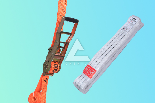 拴緊器、白色吊裝帶